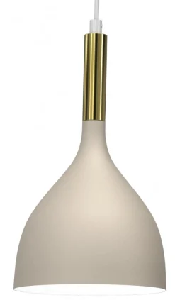 Lampa Wisząca NOAK Beżowy Złoty Metalowy Klosz 3xE27 * Luminex Hot