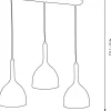 Lampa Wisząca NOAK Złoty Szary Metalowy Klosz 3xE27 * Luminex Outlet