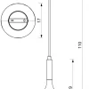 Lampa Wisząca NOAK Złoty Szary Metalowy Klosz 1xE27