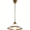 Lampa wisząca OPAL mosiądz patynowany 36 cm 1xE27 * Jupiter Discount