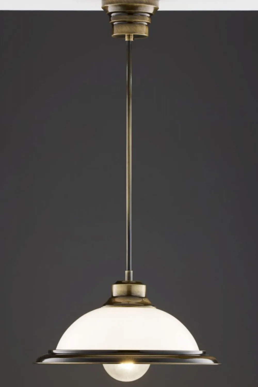 Lampa wisząca OPAL mosiądz patynowany 36 cm 1xE27 * Jupiter Discount