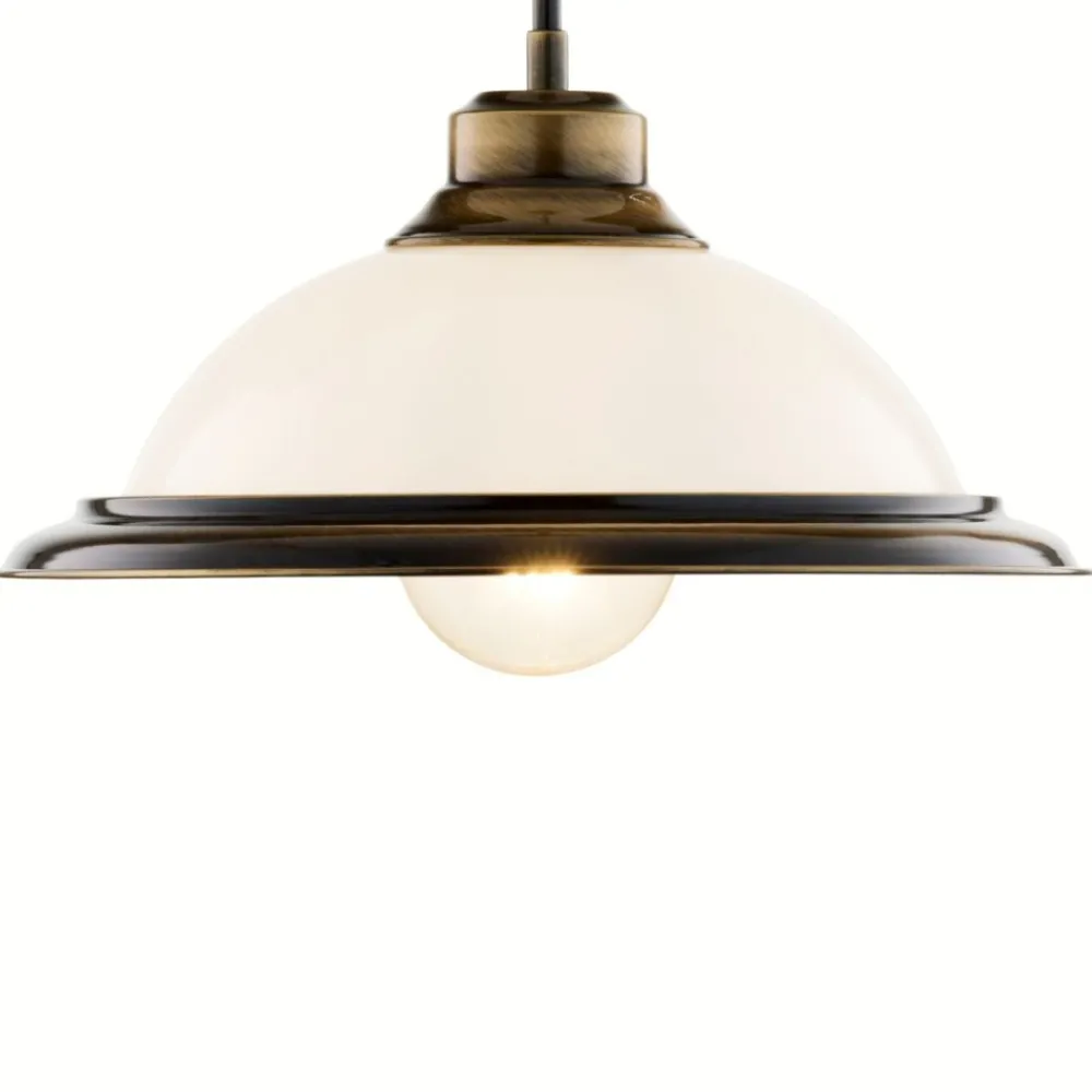 Lampa wisząca OPAL mosiądz patynowany 36 cm 1xE27 * Jupiter Discount