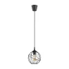 Lampa Wisząca ORBITA Czarny Metalowy Klosz 1xE27 18cm * TK Lighting Outlet