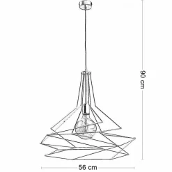Lampa Wisząca ORO Miedziany 1xE27 56 cm * Jupiter Clearance