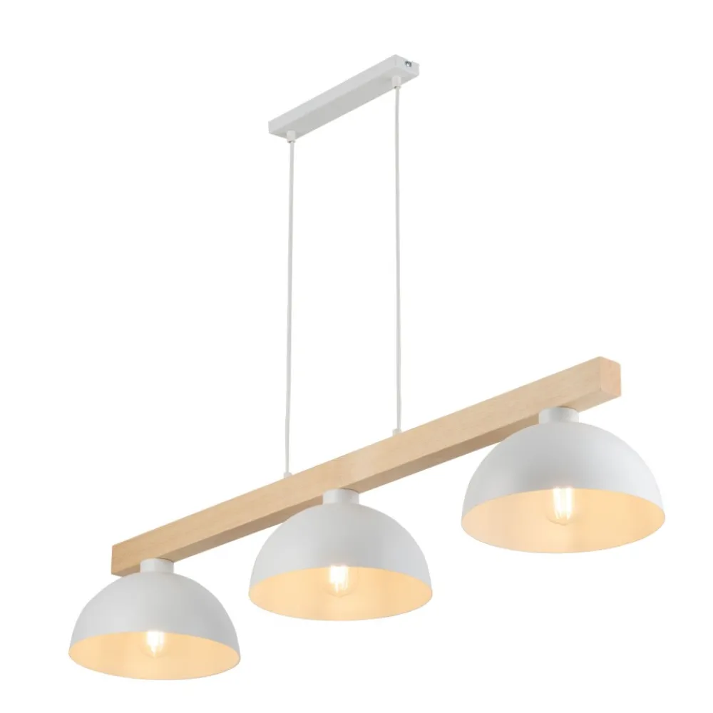 Lampa Wisząca OSLO Biały Metalowe Klosze 3xE27 * TK Lighting Hot