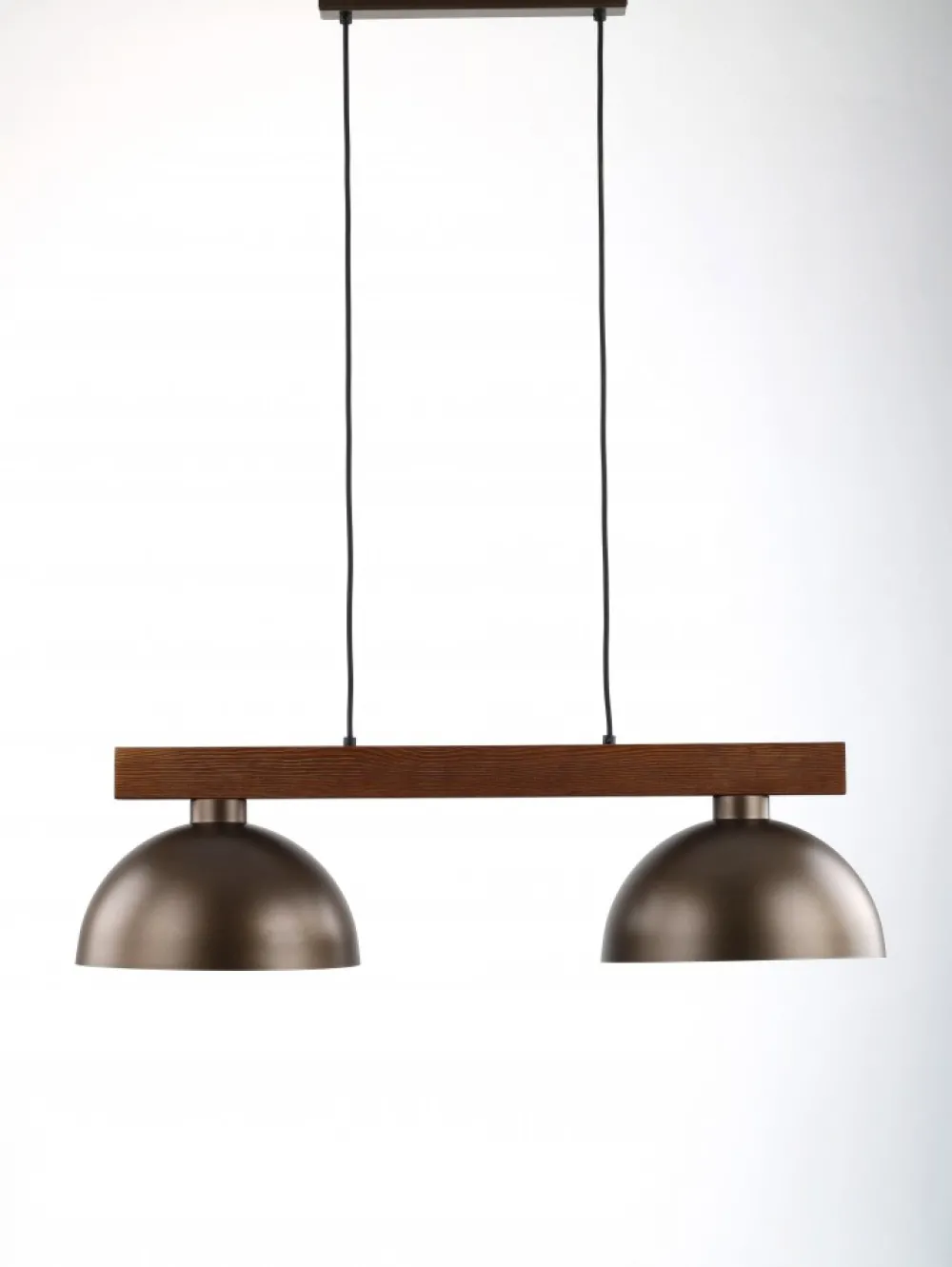 Lampa Wisząca OSLO Brązowy Metalowe Klosze 2xE27 * TK Lighting Discount