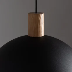 Lampa Wisząca OSLO Czarny Metalowy Klosz 1xE27 33,5cm * TK Lighting Sale