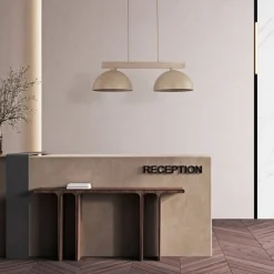 Lampa wisząca OSLO sabia beżowa 2xE27 * TK Lighting Online