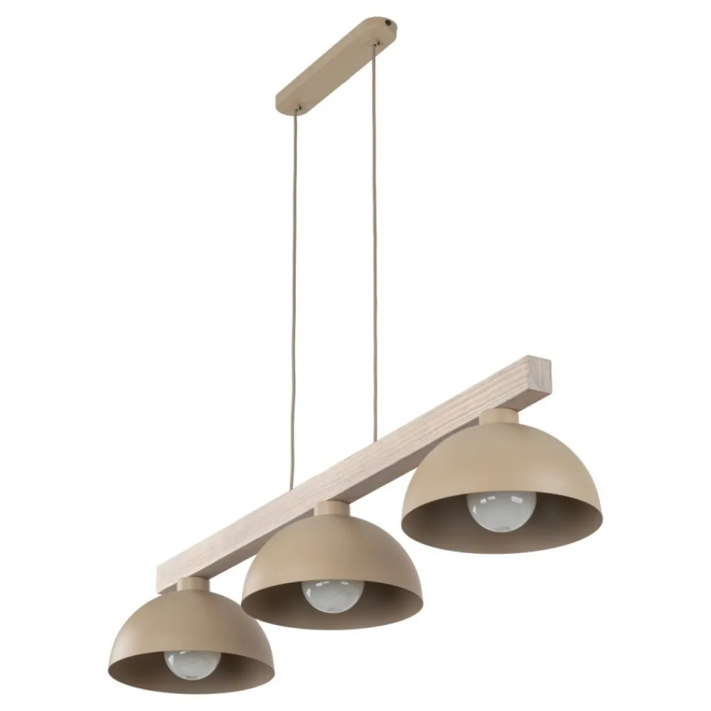 Lampa wisząca OSLO sabia beżowa 3xE27 * TK Lighting Best