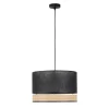 Lampa Wisząca PAGLIA Czarny Boho Abażur 1xE27 38cm * TK Lighting Outlet