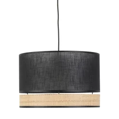 Lampa Wisząca PAGLIA Czarny Boho Abażur 1xE27 38cm * TK Lighting Outlet