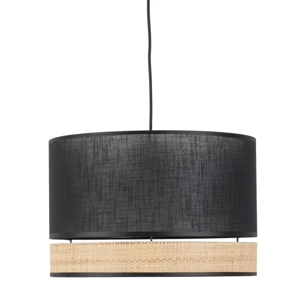 Lampa Wisząca PAGLIA Czarny Boho Abażur 1xE27 38cm * TK Lighting Outlet
