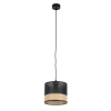 Lampa Wisząca PAGLIA Czarny Boho Abażur 1xE27 20cm * TK Lighting Sale