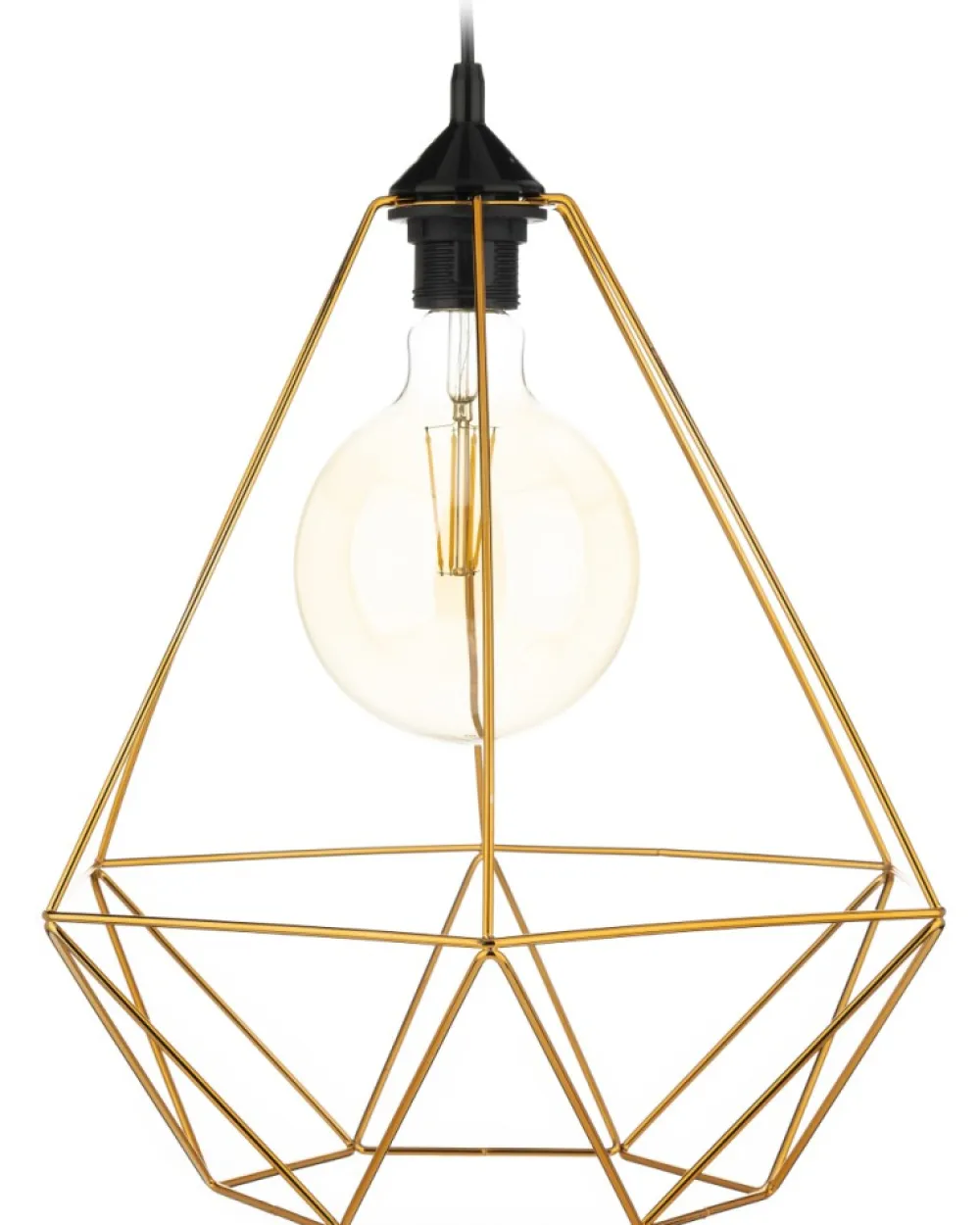 Lampa wisząca Paris Diamond 35 cm miedź * HowHomely Best