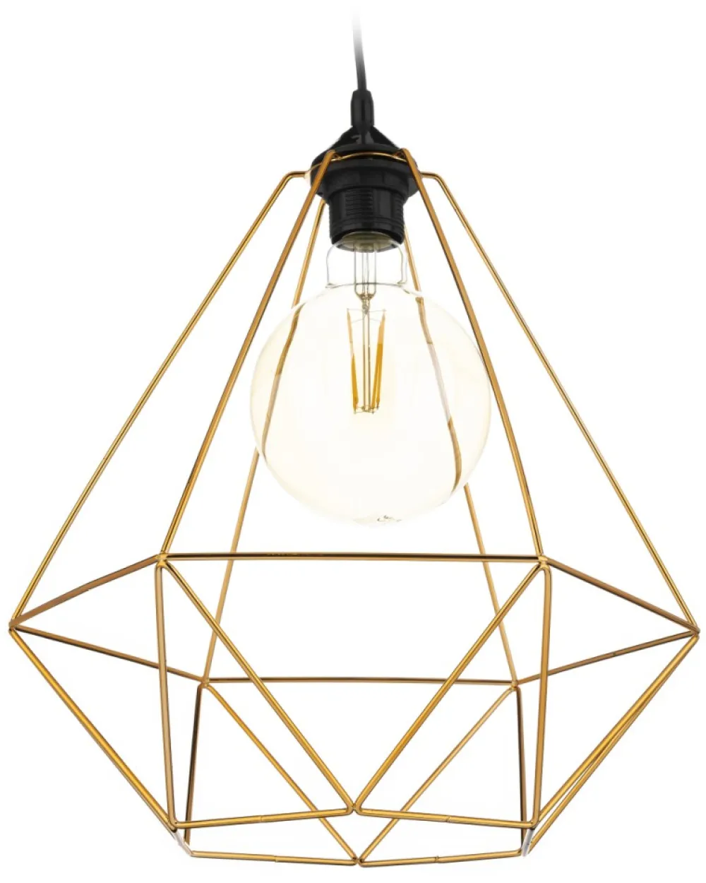 Lampa wisząca Paris Diamond 35 cm miedź * HowHomely Best