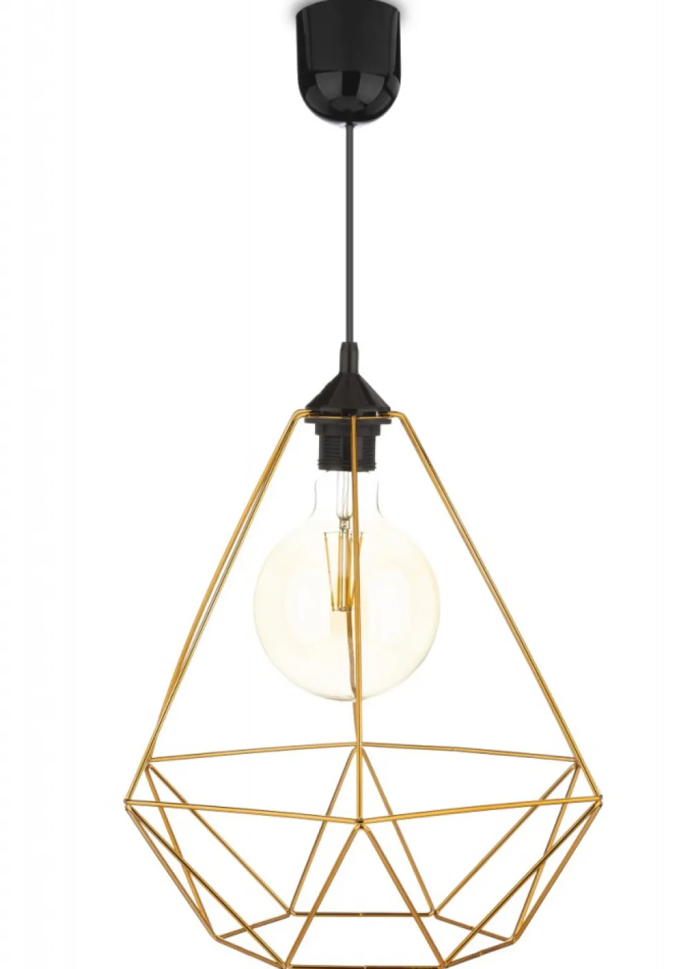 Lampa wisząca Paris Diamond 35 cm miedź * HowHomely Best