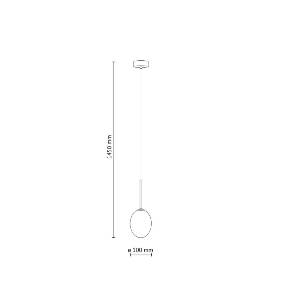 Lampa wisząca PEARL czarna klosz koniak 1xG9 * TK Lighting Online