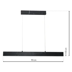 Lampa wisząca PIERCE czarny 18W LED * Eko-light