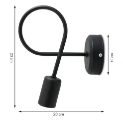 Lampa wisząca Pig Tail czarna nowoczesna * Bodek Sale