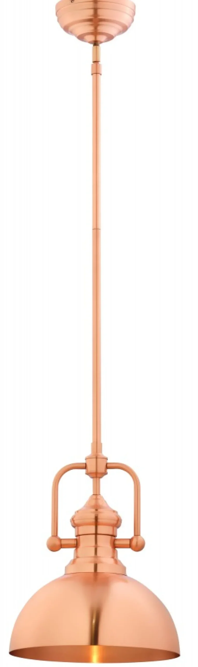 Lampa Wisząca PLATINO Miedziany 1xE27 31 cm * Jupiter Online