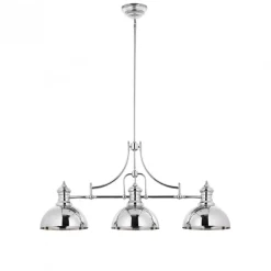 Lampa Wisząca PLATINO Srebrny 3xE27 * Jupiter Discount