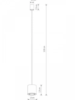 Lampa wisząca POINT DUO biała 1xGU10 * Nowodvorski Clearance