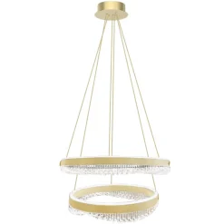 Lampa wisząca PRECIOSA Złota 2 Okręgi 85W LED 4000K 60cm * Eko-light Online
