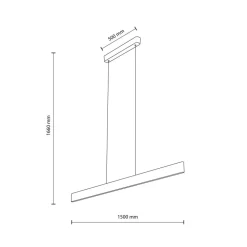 Lampa wisząca PRIMA dąb 1xLED 24 W 3000K * TK Lighting Discount