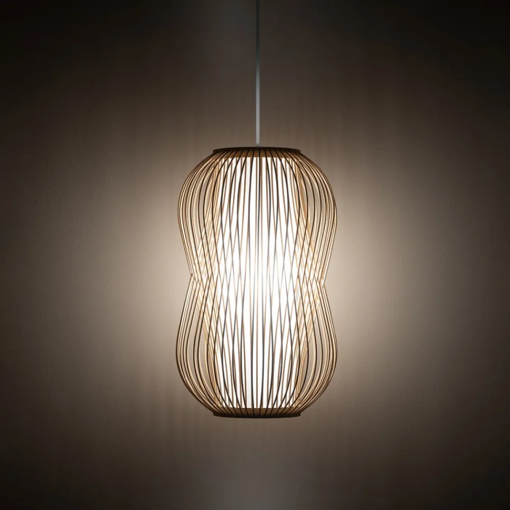 Lampa Wisząca PUKET Biały Brązowy Abażur 1xE27 26cm * Nowodvorski Online