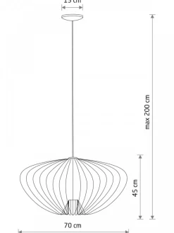 Lampa wisząca PUMPKIN L szara 1xGU10 * Nowodvorski Online