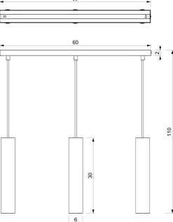 Lampa Wisząca RAITO Czarny 3xGU10 * Luminex Clearance