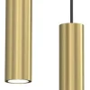 Lampa Wisząca RAITO Złoty Czarny 3xGU10 Plafon * Luminex Clearance