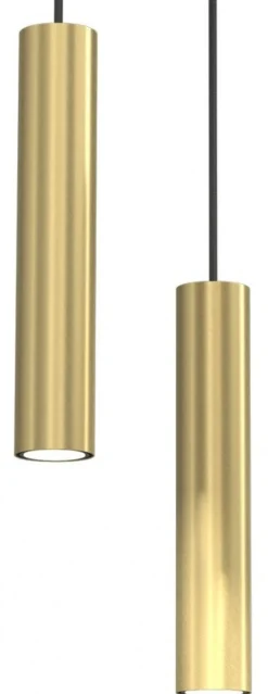 Lampa Wisząca RAITO Złoty Czarny 3xGU10 Plafon * Luminex Clearance
