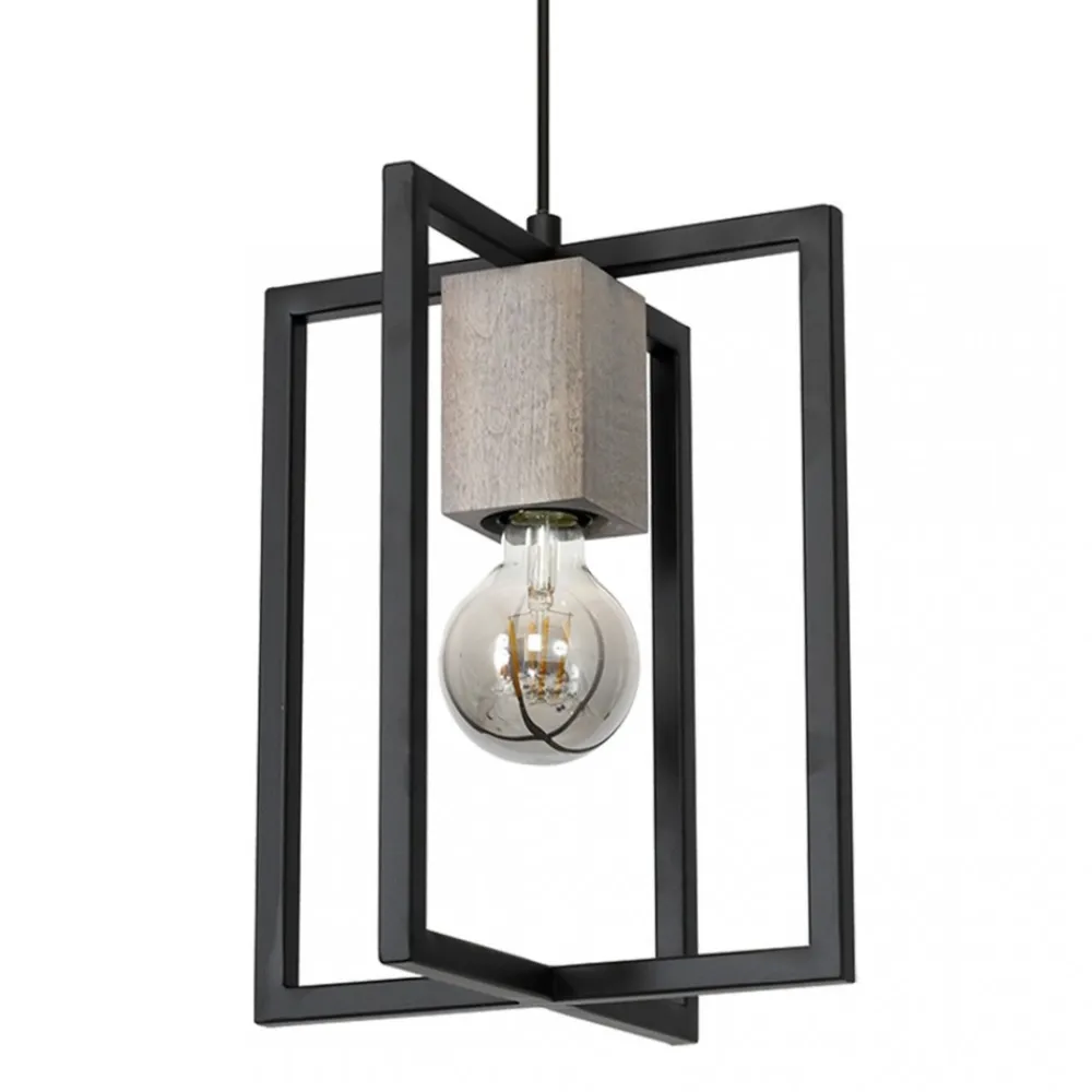Lampa Wisząca RALPH Czarny 1xE27 * Eko-light New