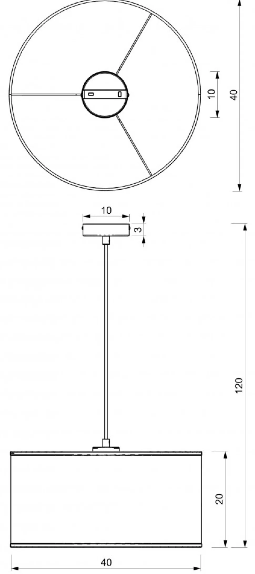 Lampa Wisząca RATTAN Czarny Beżowy Abażur 1xE27 40cm