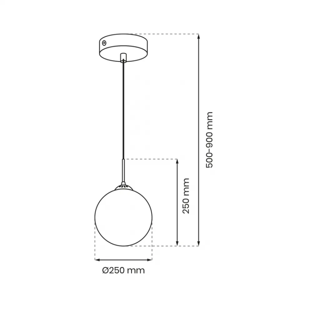 Lampa Wisząca REFLEX Czarny Złoty Szklany Klosz 1xE27 25cm * Eko-light Clearance