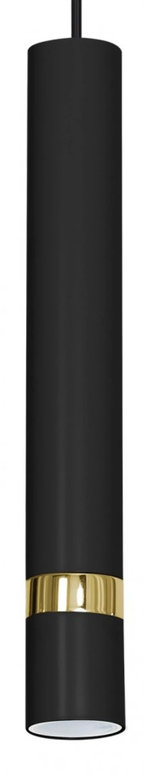 Lampa Wisząca RENO Czarny Złoty 3xGU10 * Luminex New