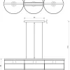 Lampa Wisząca RIM Biały Złoty Metalowy Klosz 3xE27 * Luminex