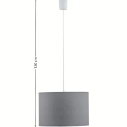 Lampa wisząca RONDO szara 3xE27 * TK Lighting