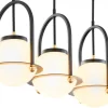 Lampa Wisząca ROSSO Czarny Szklane Klosze 3xE27 * Jupiter Best