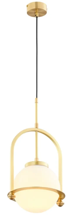 Lampa Wisząca ROSSO Złoty Szklany Klosz 1xE27 23 cm * Jupiter Sale