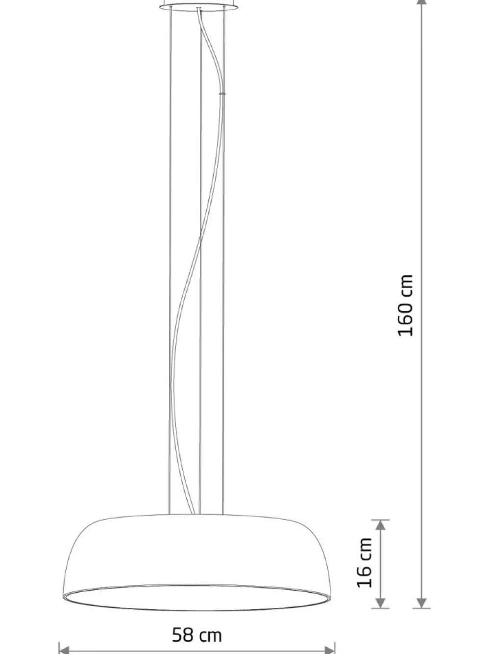Lampa wisząca SATELLITE M grafitowa 7xE27 * Nowodvorski