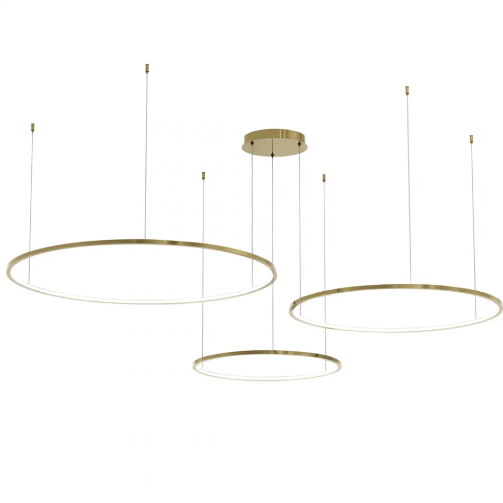 Lampa wisząca SATURNO Złota 100W LED 4000K * Eko-light