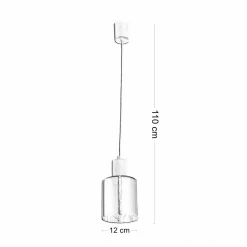 Lampa Wisząca SIERRA Złota Szklany Klosz 1xE27 * TK Lighting Hot