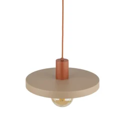 Lampa wisząca SILA ceglasta sabia beżowa 1xE27 30 cm * TK Lighting
