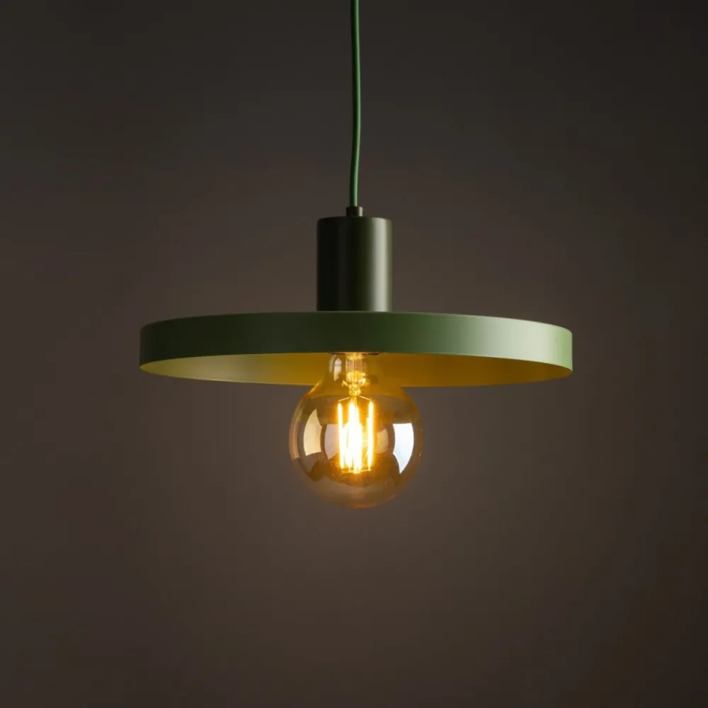 Lampa wisząca SILA zielona 1xE27 30 cm * TK Lighting Discount
