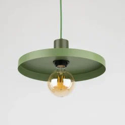 Lampa wisząca SILA zielona 1xE27 30 cm * TK Lighting Discount