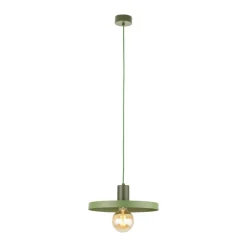 Lampa wisząca SILA zielona 1xE27 30 cm * TK Lighting Discount