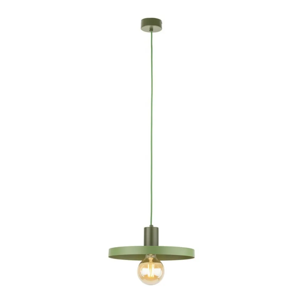 Lampa wisząca SILA zielona 1xE27 30 cm * TK Lighting Discount
