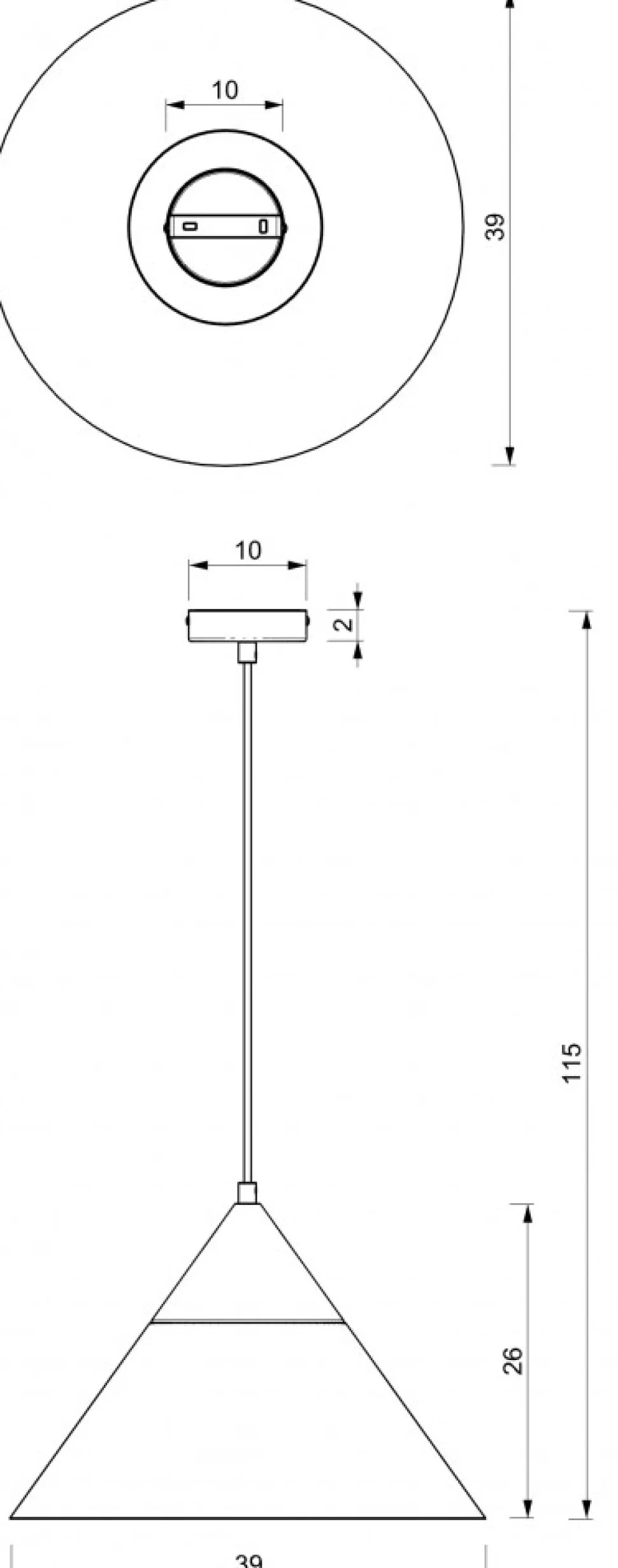 Lampa Wisząca SINGLE Czarny Brązowy Metalowy Klosz 1xE27 39cm